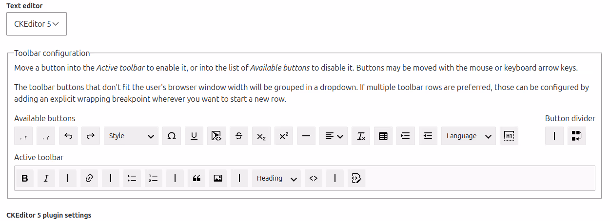 Configuration text formats