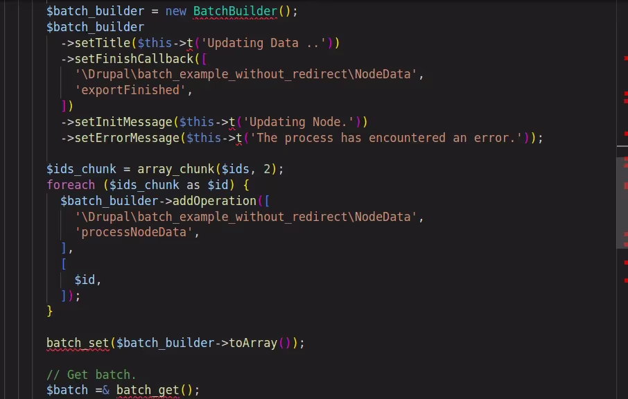 Implementation steps To Run batch through jquery ajax request