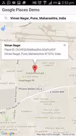 Place marker on Map