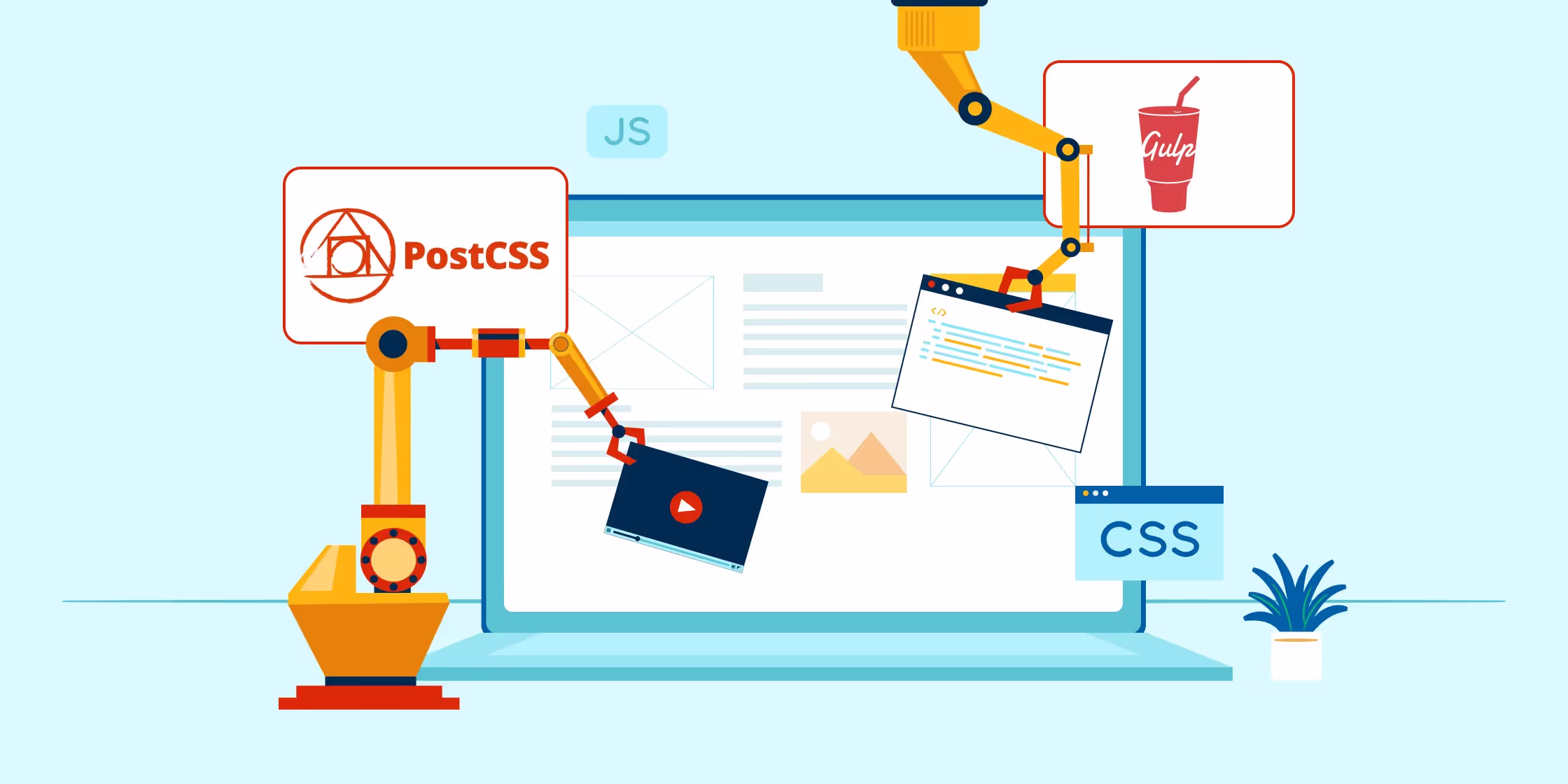 Frontend build tool with PostCSS and Gulp