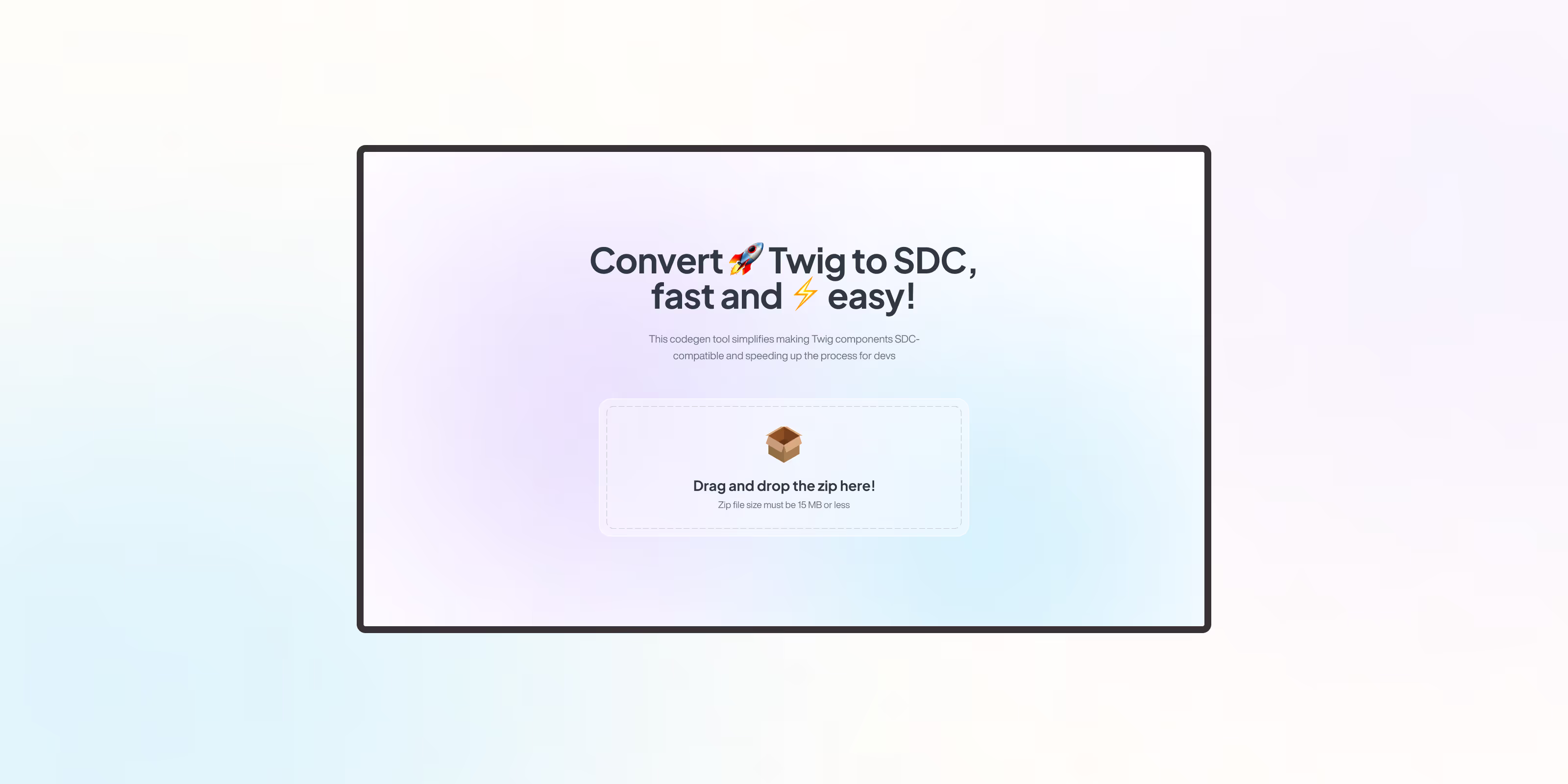 Converting Twig to SDC made simple with code-gen tool by QED42