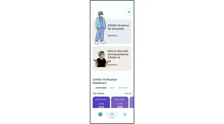 COVID-19 Digital Health QED42 APP React Native and NodeJS