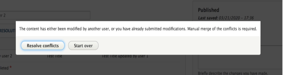 Concurrent editing in Drupal 8