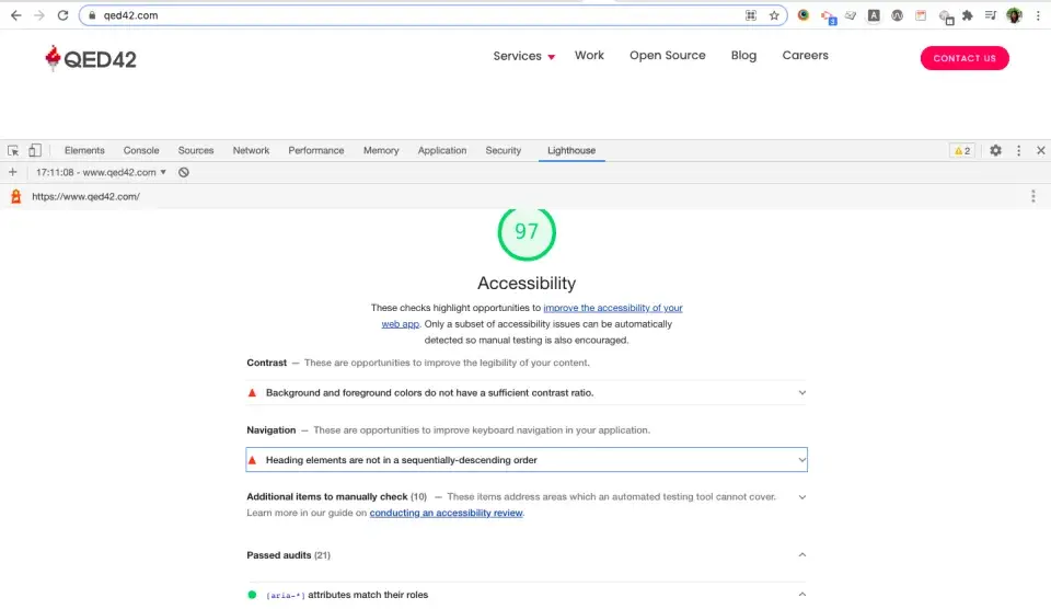 Accessibility Audit