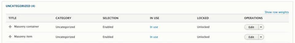 Masonry layout with Acquia Site Studio