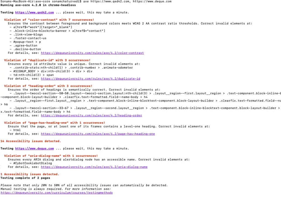 Accessibility Audit
