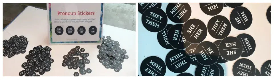 Pronoun Stickers
