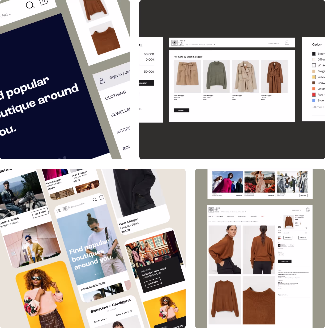 Shop the area e-commerce search
