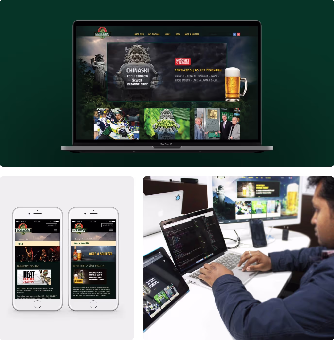 SABMiller Case Study Mockups