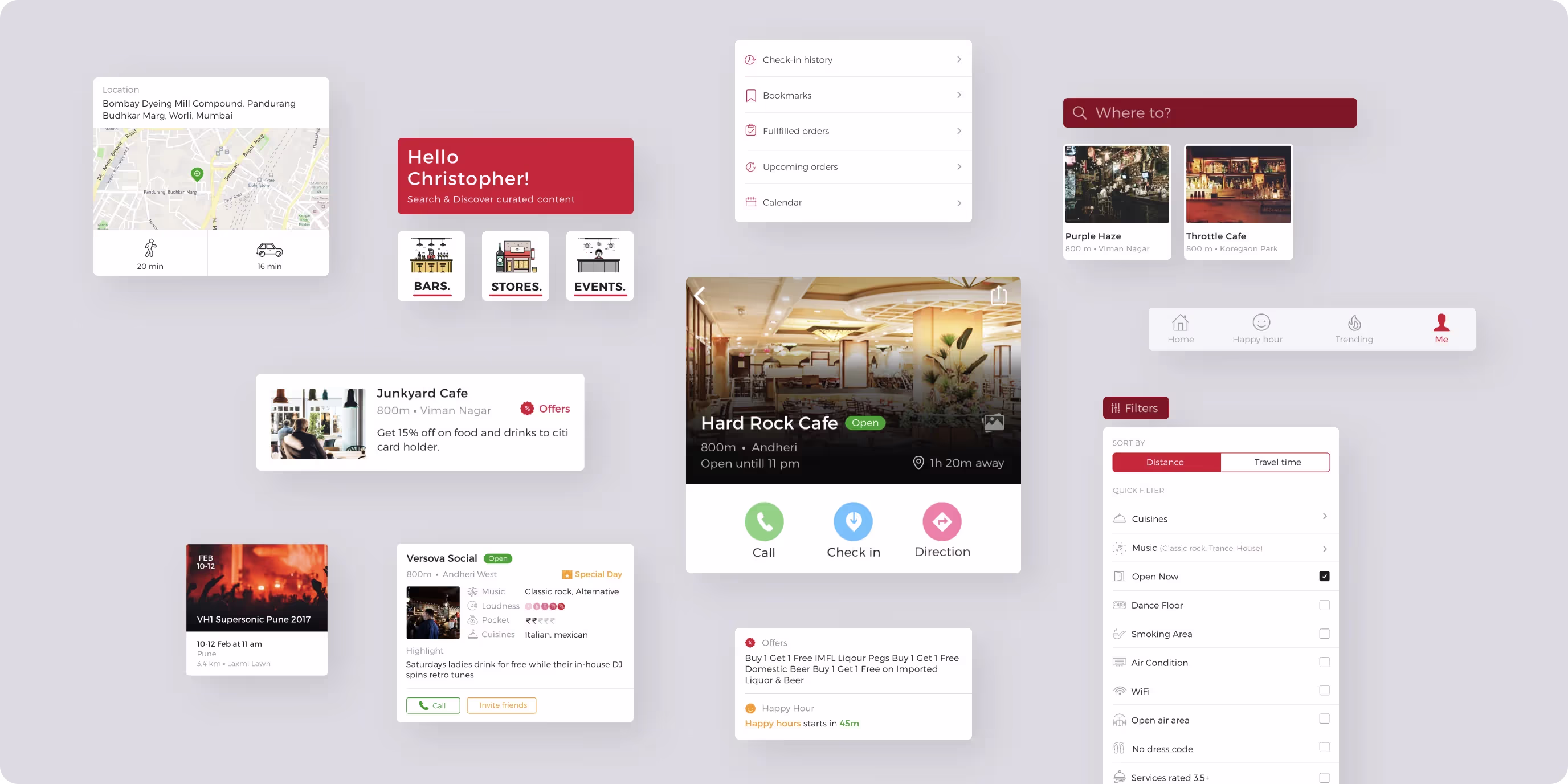 UX design mockups